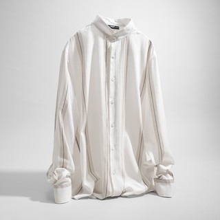 Áo Sơ Mi Nam INF Cổ Trụ Kẻ 2 Màu, Chất Vải Linen Cotton Dày Dặn Cao Cấp, SM004986, SOMEHOW