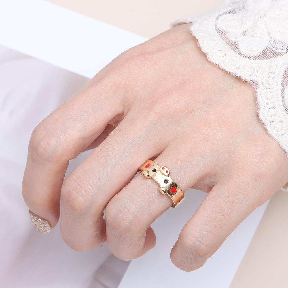 Nhẫn Hình Heo Con Phong Cách Retro Cho Nam Và Nữ