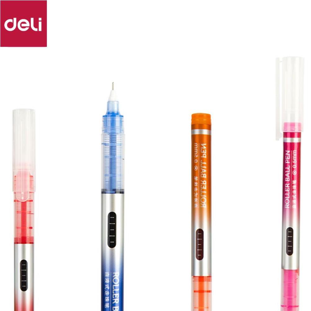 Bộ 8 bút gel nhiều màu Deli - 0.5mm - Mực trơn đều - 8 màu 8 chiếc/Hộp - Caligraphy, liner, đi nét -1 hộp - S855 [Deli]