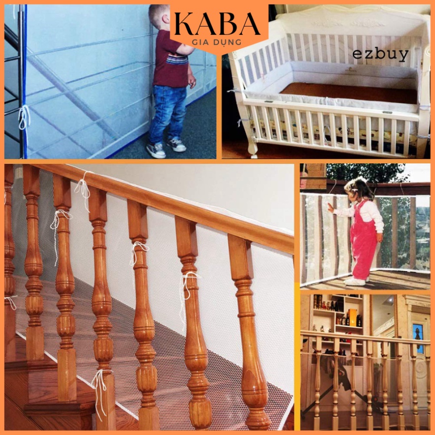 Hàng Rào Lưới Dày Chắn Cầu Thang Bảo Vệ An Toàn Cho Bé KABA