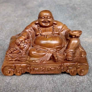 Di Lặc Ngồi - Tượng Di Lặc - Tượng Để Xe Hơi - Tượng Để Oto - Dài 16cm Cao 9cm