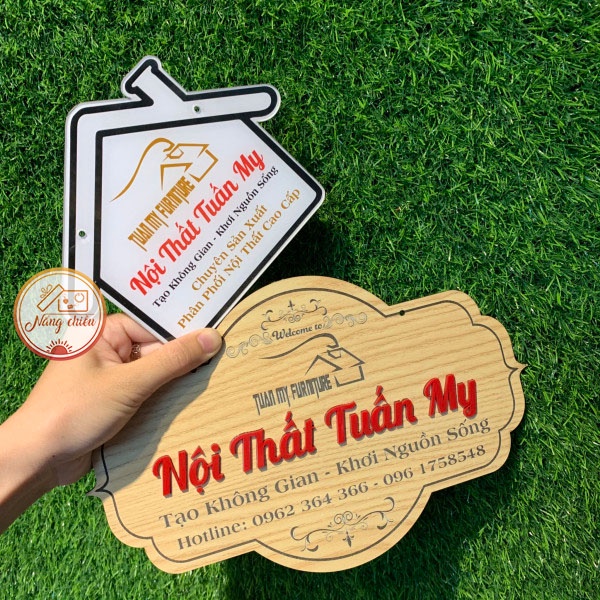 Bảng hiệu gỗ decor shop - in thương hiệu shop xịn xò - Dụng cụ chụp ảnh sản phẩm siêu tiện lợi