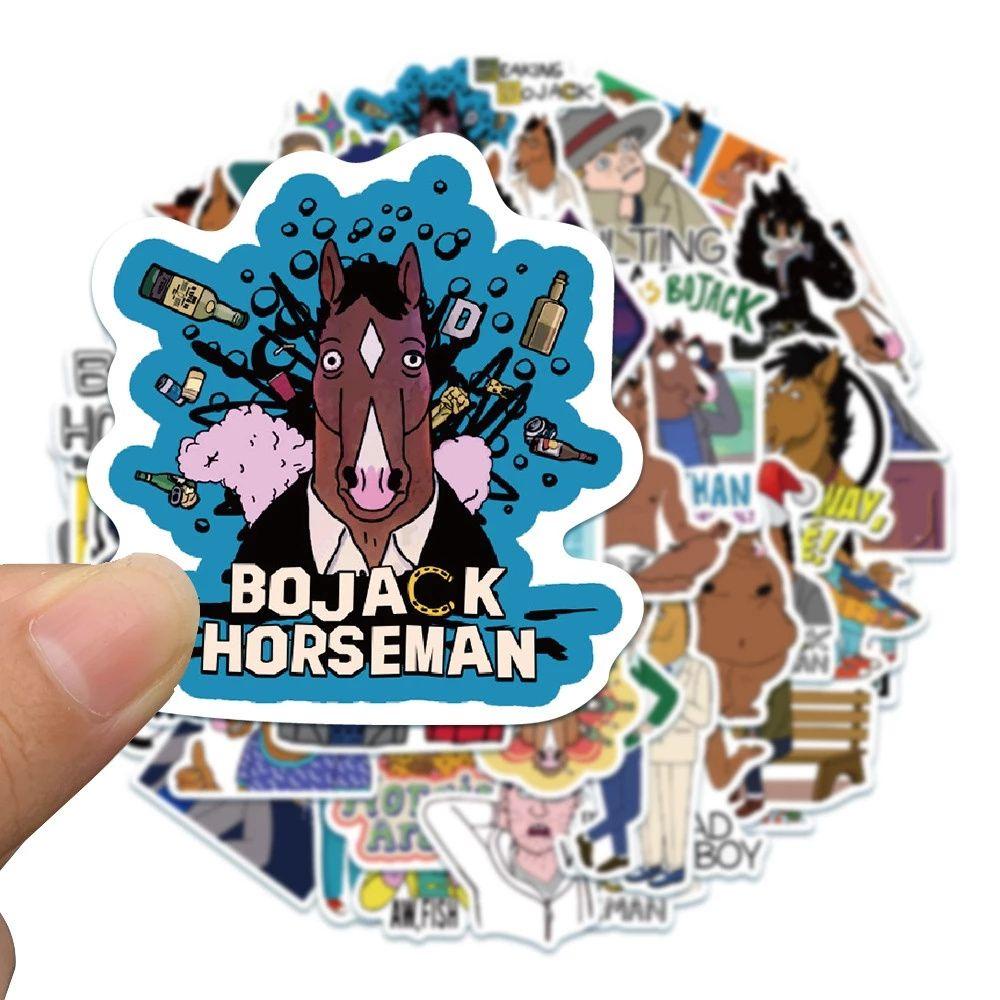Set 50 Sticker Hoạt Hình Dán Laptop Ván Trượt