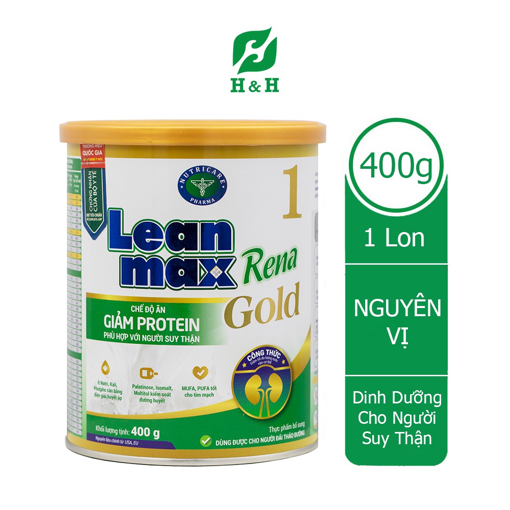 Sữa bột Lean Max Rena Gold 1 giải pháp dinh dưỡng cho bệnh nhân suy thận trước lọc hỗ trợ kiểm soát đường huyết