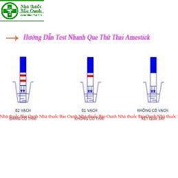 Que thử thai Amestick - Luôn che tên khi giao hàng- cho kết quả nhanh và chính xác