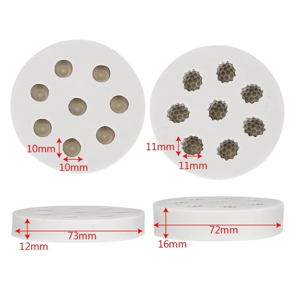 Khuôn silicone tạo hình quả việt quất 3D dùng làm bánh kẹo DIY