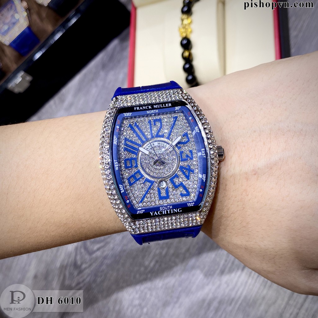 Đồng hồ nam FM-45 - Thiết kế full Đá sang trọng, tặng hộp và bảo hành 12 tháng