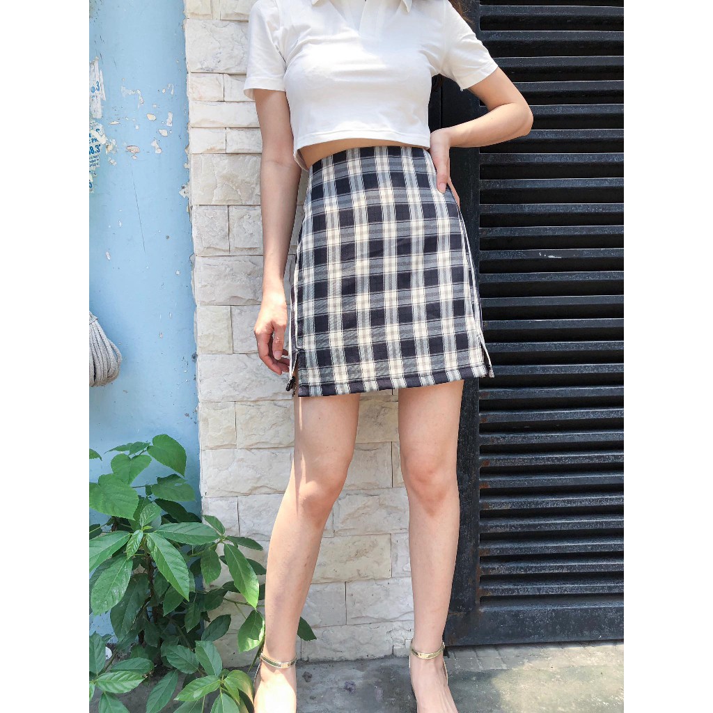 Chân váy kẻ caro Ulzzang nhiều màu | BigBuy360 - bigbuy360.vn