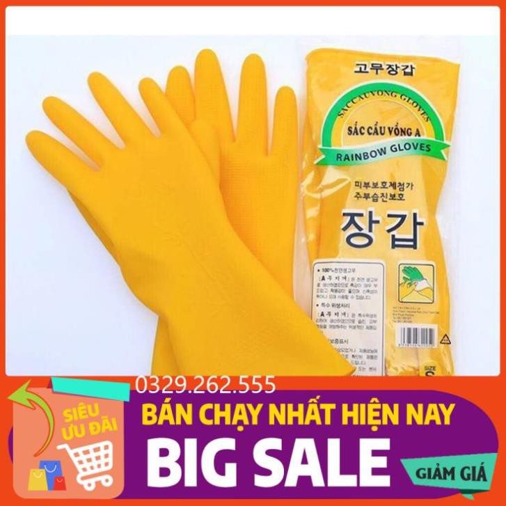 (FreeShip) Găng tay cao su mini cầu vồng loại A hàng xuất Hàn Quốc