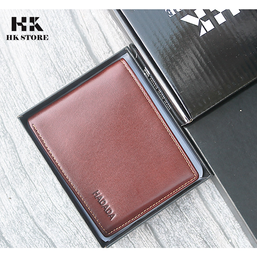 Ví nam - bóp nam da bò thật 100% 💝 HK STORE 💝 da bò cao cấp phù hợp mọi lứa tuổi nhiều ngăn vô cùng tiện lợi.