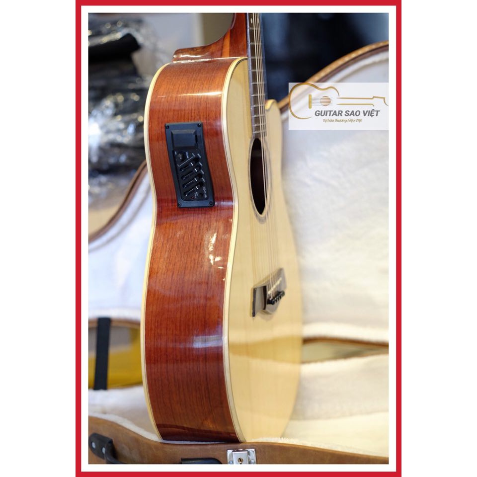 Đàn guitar acoustic full solid có EQ mã Star-02CE