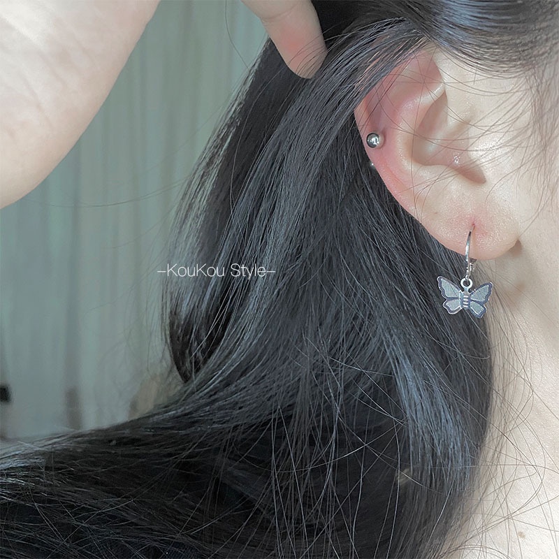 Bông tai hình bướm đơn giản thời trang cho nữ