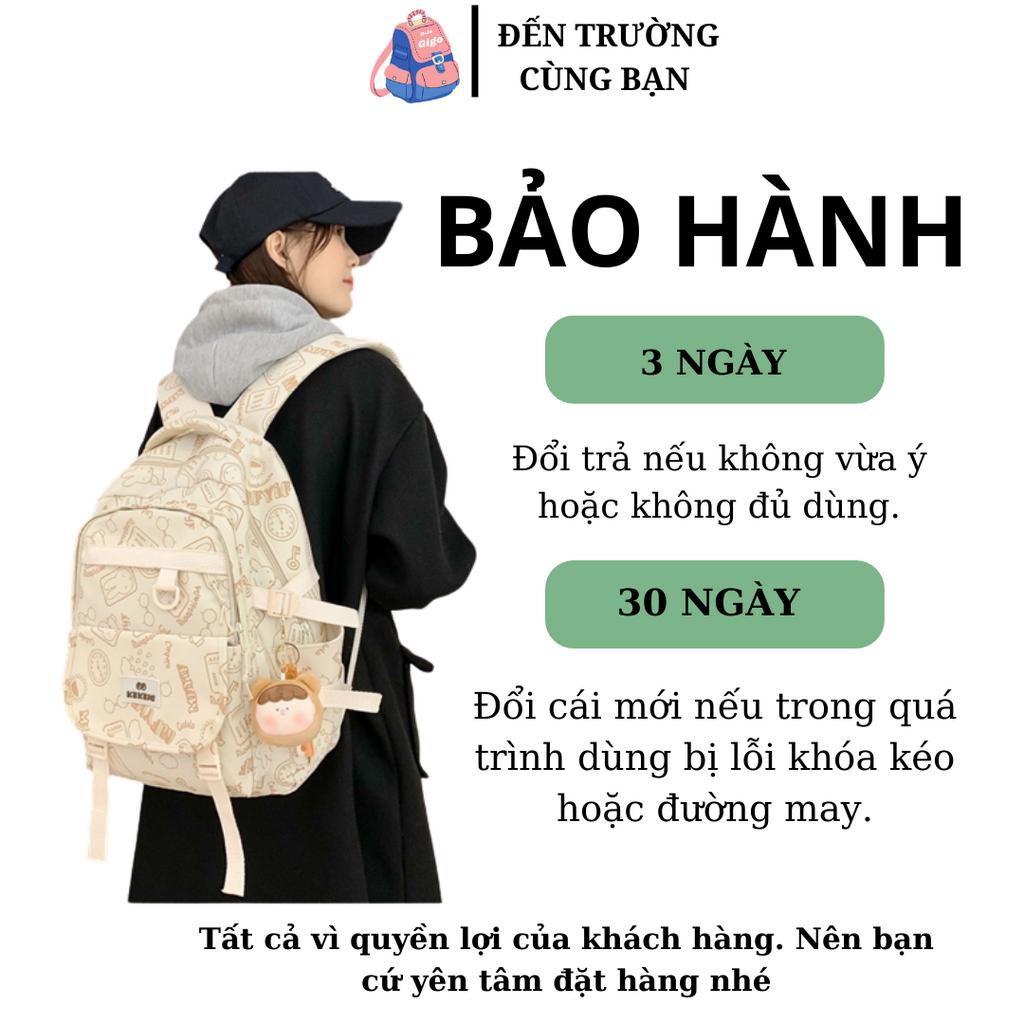 Cặp đi học nữ nhiều ngăn phong cách Hàn Quốc cute cho học sinh SV G185 - BaloGigo