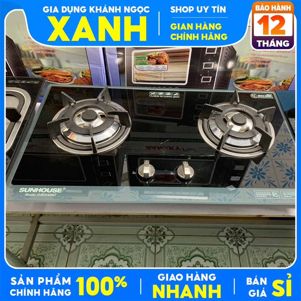 Bếp gas âm Sunhouse SHB5548MT-Hàng trưng bày 99% +Tặng dây gas, Tiết kiệm gas-có Đầu hâm,Đánh lửa IC