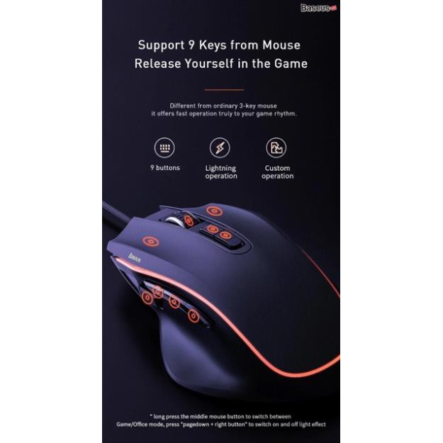 Bộ sản phẩm hỗ trợ chơi Game Baseus GAMO Mobile Game Suit (Combo Chuột +Bàn phím cơ+Adaptor cho Game thủ PUBG/Liên Quân) | BigBuy360 - bigbuy360.vn