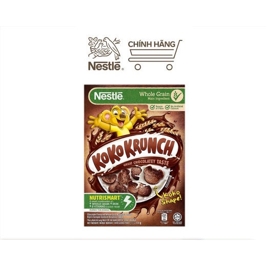 Bánh / Ngũ cốc ăn sáng Nestle Koko Krunch (vị socola) Hộp 170/330g