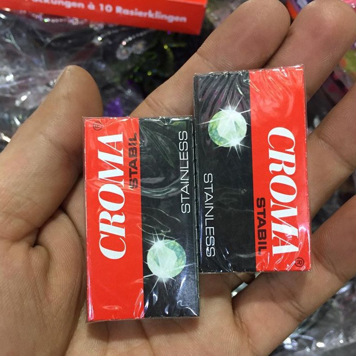 Hộp dao lam Croma hộp 10 lưỡi / Lưỡi lam