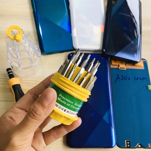 Combo Bộ Vỏ Sườn + Màn Hình Samsung A30S Qled Hàng Cao Cấp ( Tặng bộ vít)