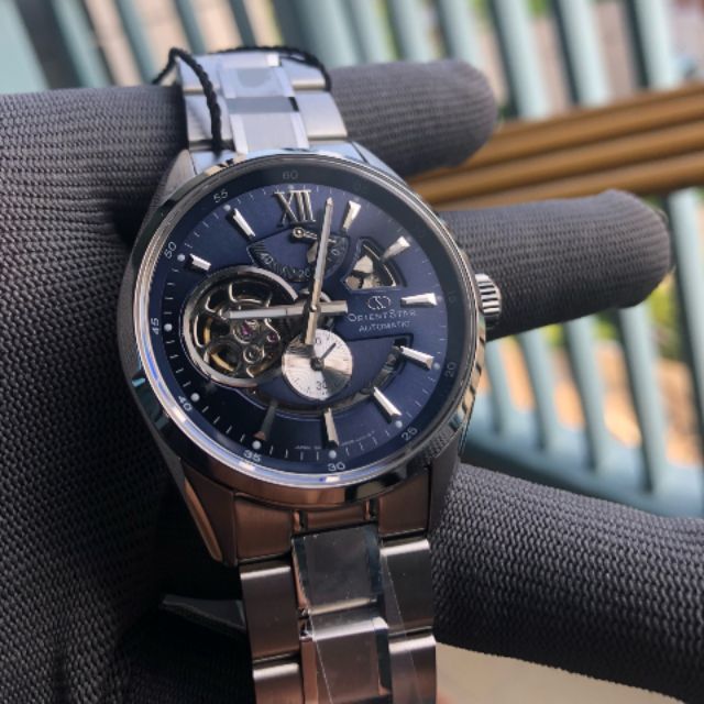 Đồng hồ nam Orient Star Joker mặt hề xanh
