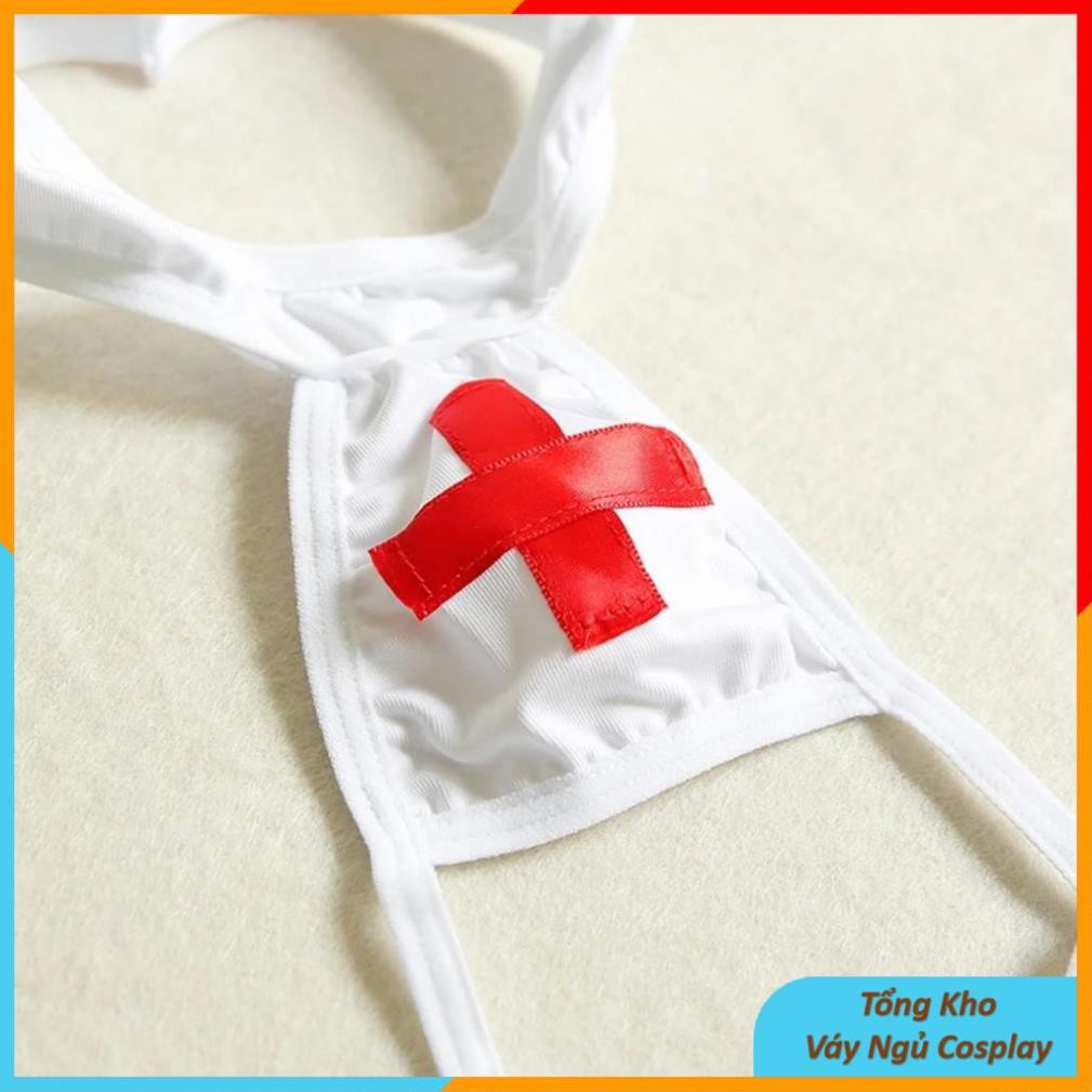 Bộ đồ ngủ cosplay y tá chăm chỉ, váy ngủ cosplay y tế gợi cảM trắng tinh khôi - YTA003 TKVN | BigBuy360 - bigbuy360.vn