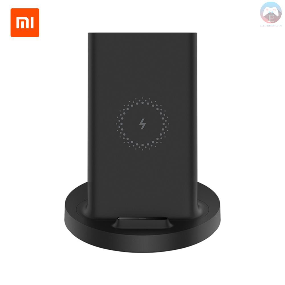 Ê Xiaomi Vertical Wireless Charger 20W Max with Flash Charging Qi Compatible Multiple Safe Stand Horizontal for Mi 9 (20W) MIX 2S iPhone Samsung