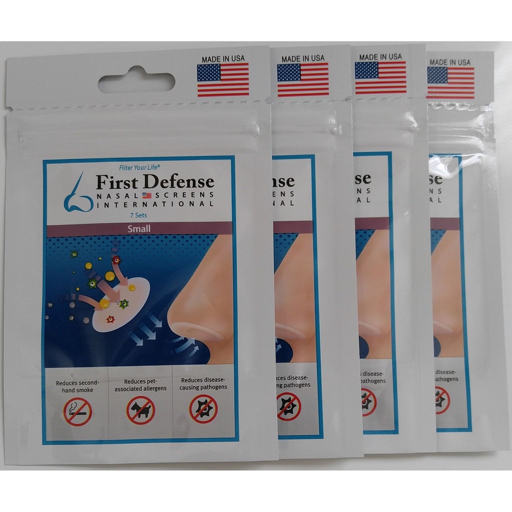 Combo 36 Màn hình phòng thủ First Defense Nasal Creens bảo vệ hô hấp, lọc Virus, bụi,... tốt hơn các loại khẩu trang