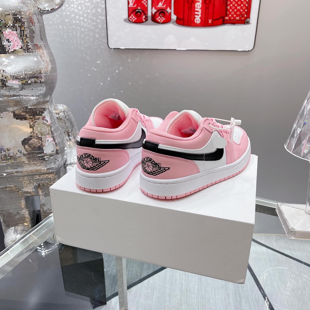 [kem-store] giày JD hồng trắng vẩy sơn, giày thể thao jordan paint drip nữ thấp cổ nữ siêu hot 2021 | WebRaoVat - webraovat.net.vn