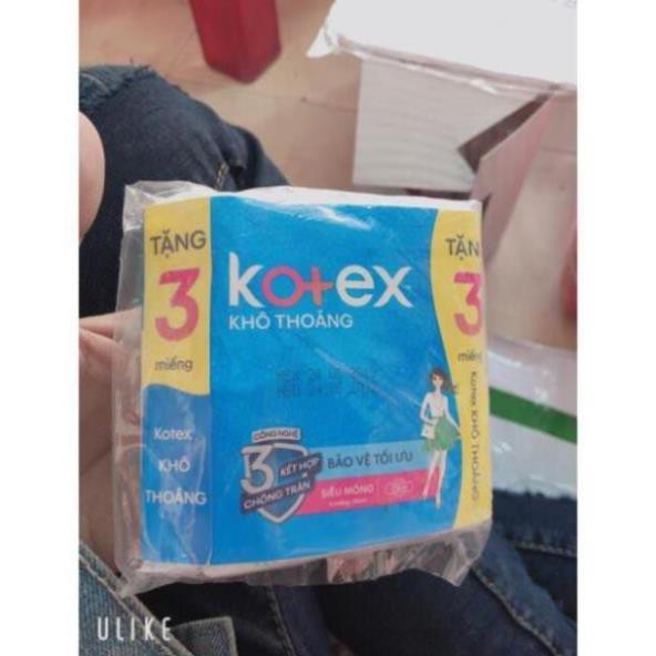 Băng vệ sinh Kotex có cánh 23cm ( Gói 3 miếng)