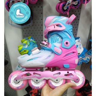 Giày patin Cougar 333 màu hồng 8 bánh sáng cá tính, cao cấp