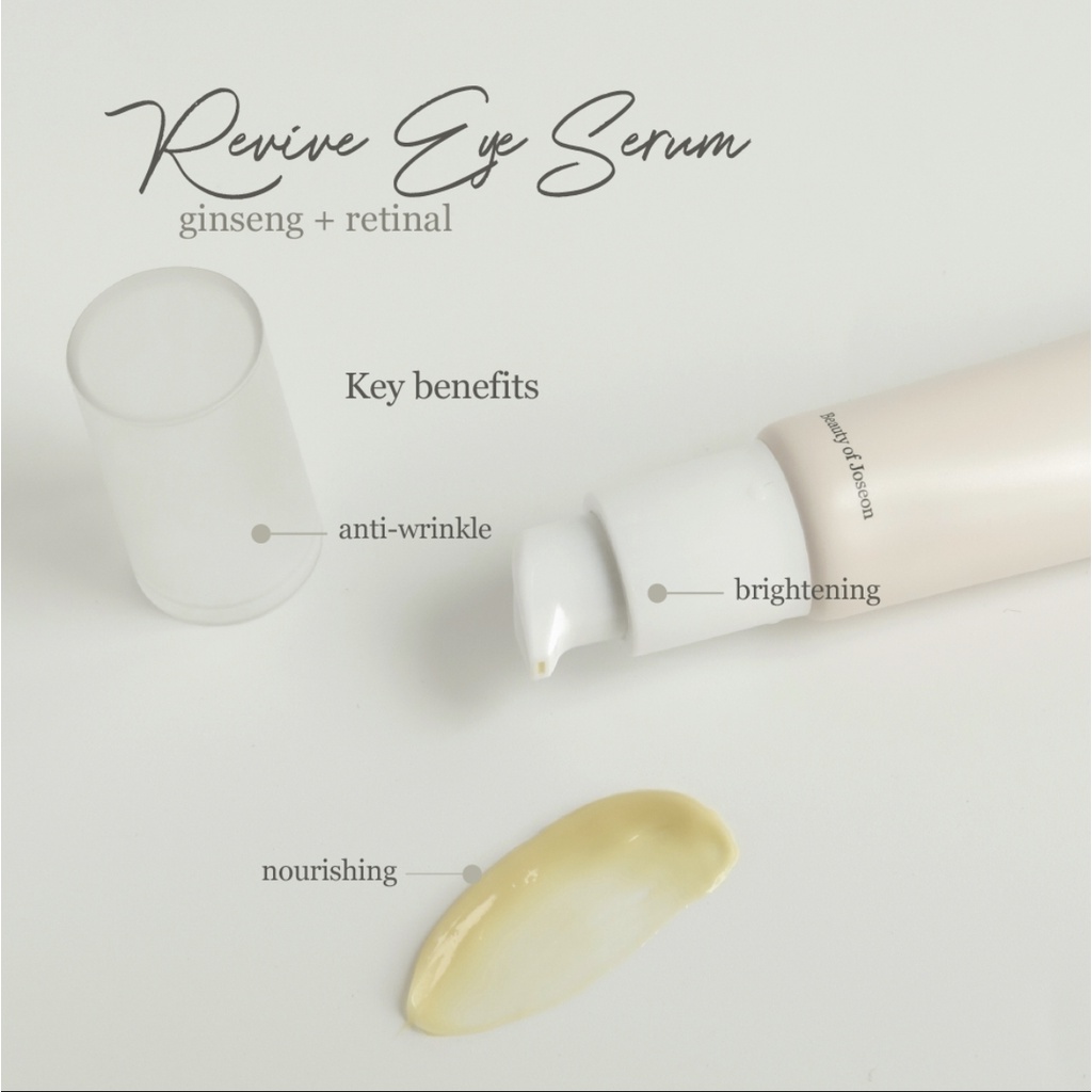Kem mắt chống lão hoá BEAUTY OF JOSEON REVIVE EYE SERUM : GINSENG + RETINAL 30ml