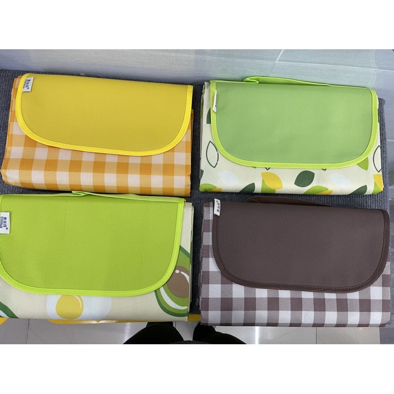 [Size 145x180cm] Bạt trải cắm trại xếp gọn, thảm trải đi phượt, picnic vải Oxford chống thấm có quai xách cao cấp #C581