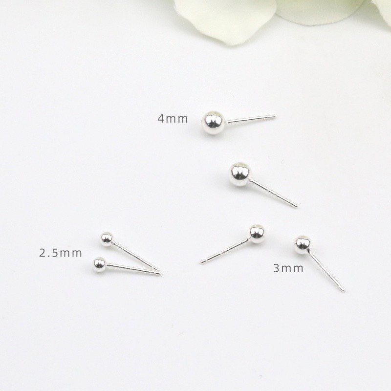 Khuyên tai bạc 925 minidot cá tính xinh xắn Dế Bạc - K5617