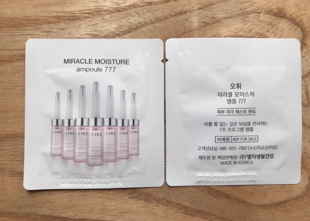 SAMPLE Tinh Chất Dưỡng Ẩm Ohui Miracle Moisture Ampoule 777 1ml | WebRaoVat - webraovat.net.vn