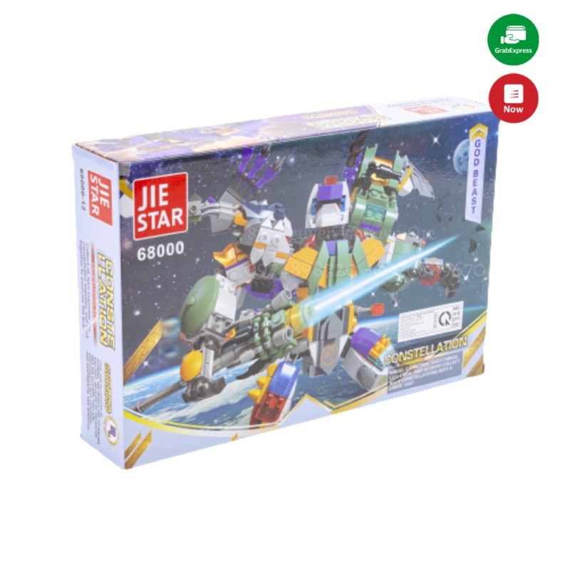 Hộp đồ chơi xếp hình robot 68000-12 cực đẹp (lego, ghép hình, lắp ráp, ráp hình) sáng tạo