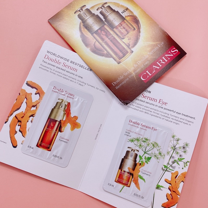 Set sample dưỡng Clarins Double Serum & Double Serum Eyes