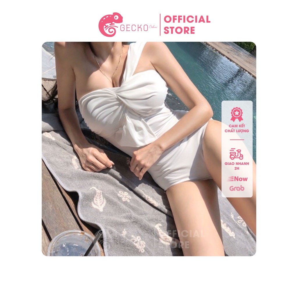 Bikini Đồ Bơi 1 Mảnh Lệch Vai Nâng Ngực GK0110 (Ảnh Thật, Nhiều Màu)