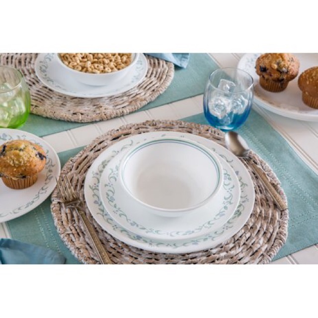 Tô thuỷ tinh Mỹ Double BlueLine Country Cottage Corelle 418- 532ml