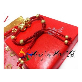 Vòng tay phong thuỷ dây bện mix tỳ hưu pthl 1086