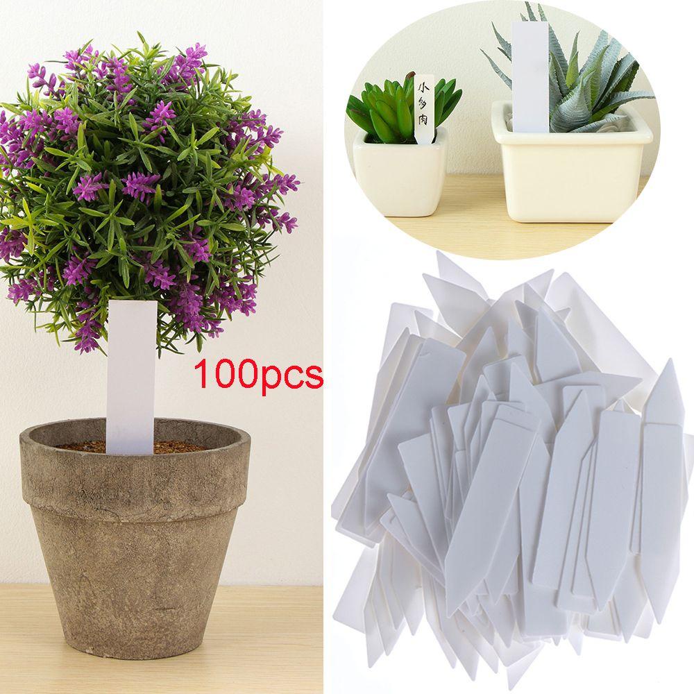 FAY Set 100 Thẻ Mini Phân Loại Hạt Giống Chống Thấm Nước Cho Nhà Kính / Sân Vườn