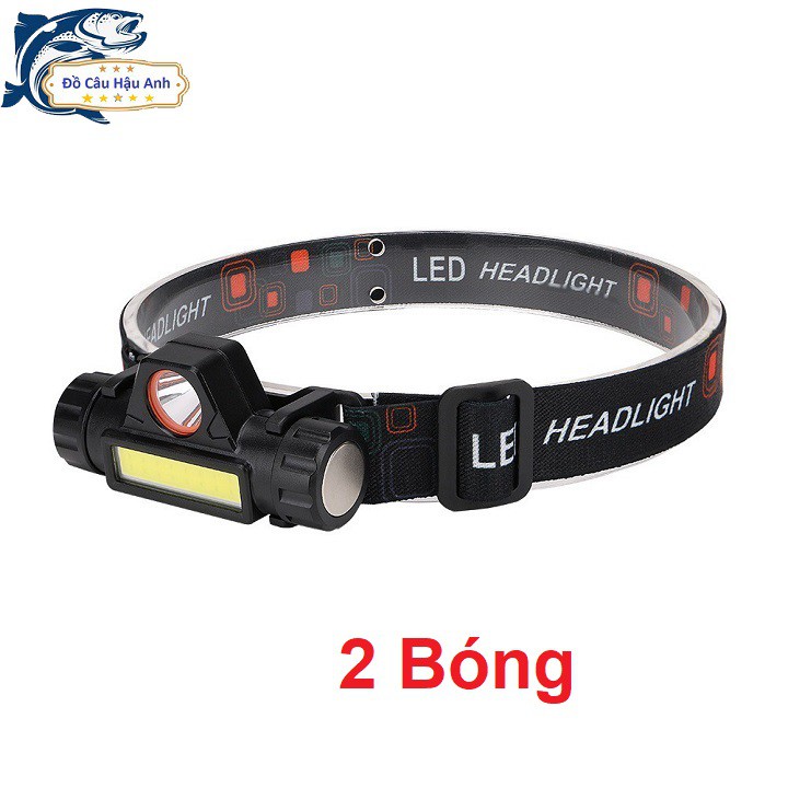 Đèn pin đội đầu đa chế độ sáng LED T6 - Tặng sặc và pin đồ câu cá hàng hót giá rẻ