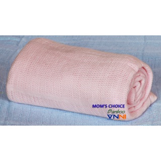 Chăn lưới Mom's Choice Bamboo (sợi tre) màu hồng