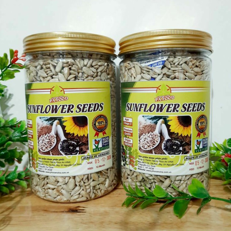 Nhân hạt hướng dương sấy chín/ sống - Xuất xứ UCRAINA, 500 gr