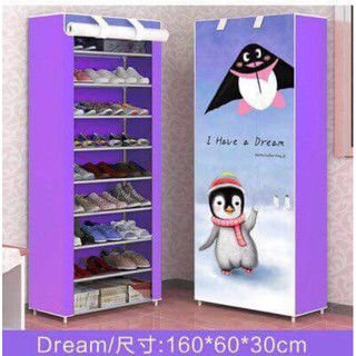 👠👠Tủ Giày vải 3D 9 tầng