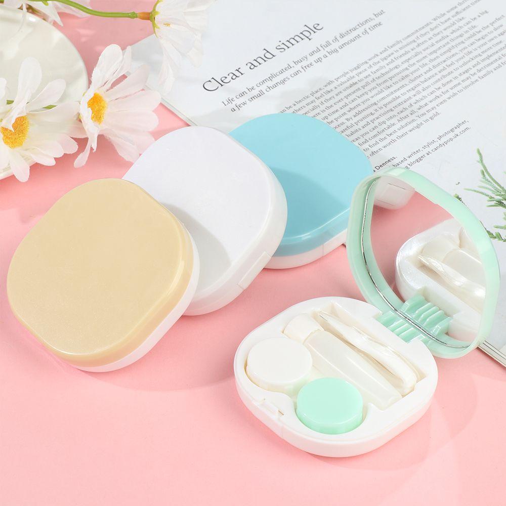Hộp Đựng Kính Áp Tròng Mini Tráng Gương Phản Quang Ốp