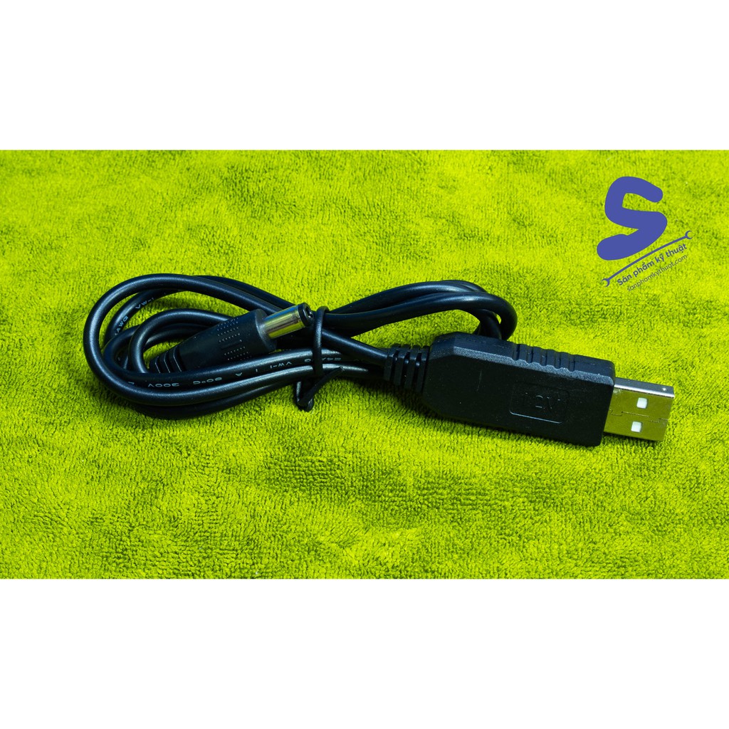 Dây USB chuyển đổi điện áp 5V lên 12V 0.8A