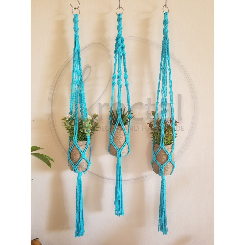 [Mua 4 tặng 1] Macrame Treo Chậu Cây, Trang Trí Nhà Cửa, Coffee, Studio, Homestay...