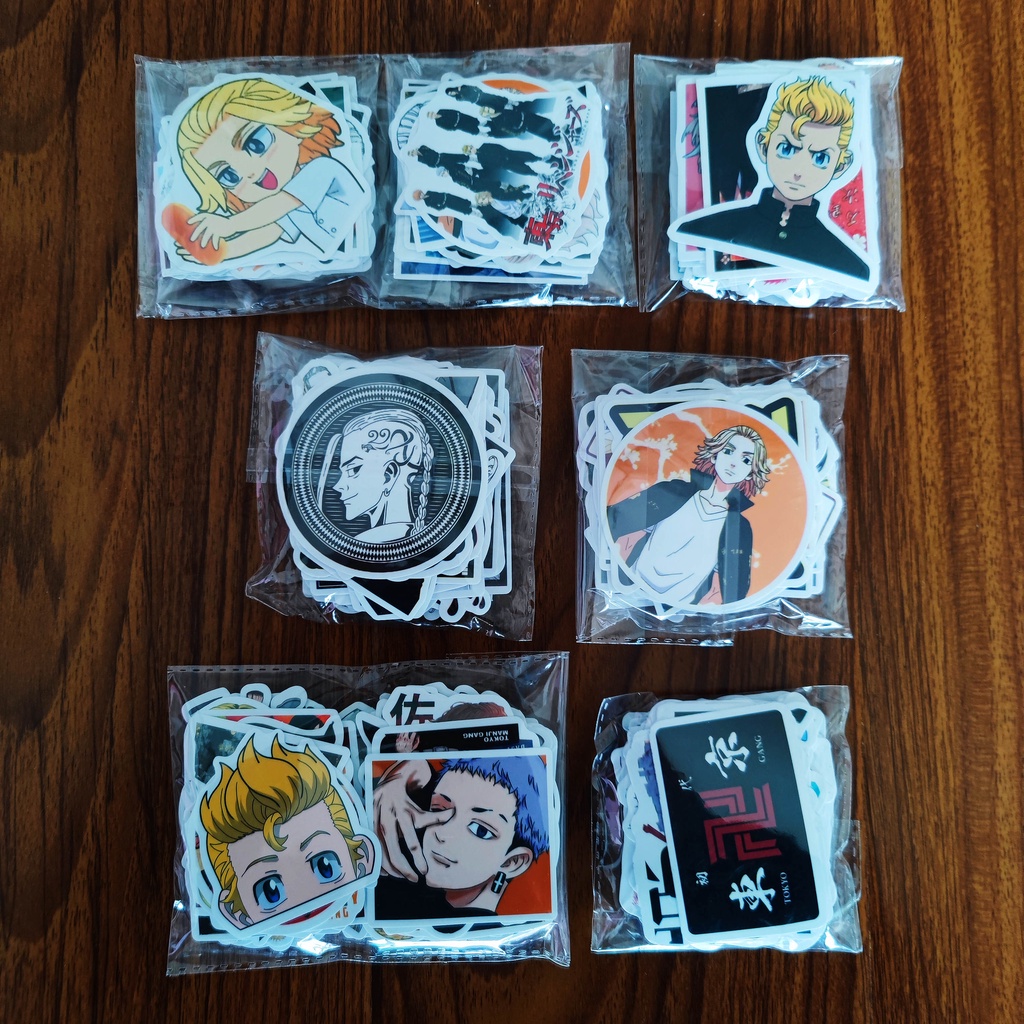 Bộ 400 Miếng Dán Trang Trí Điện Thoại Họa Tiết anime Nhật Bản