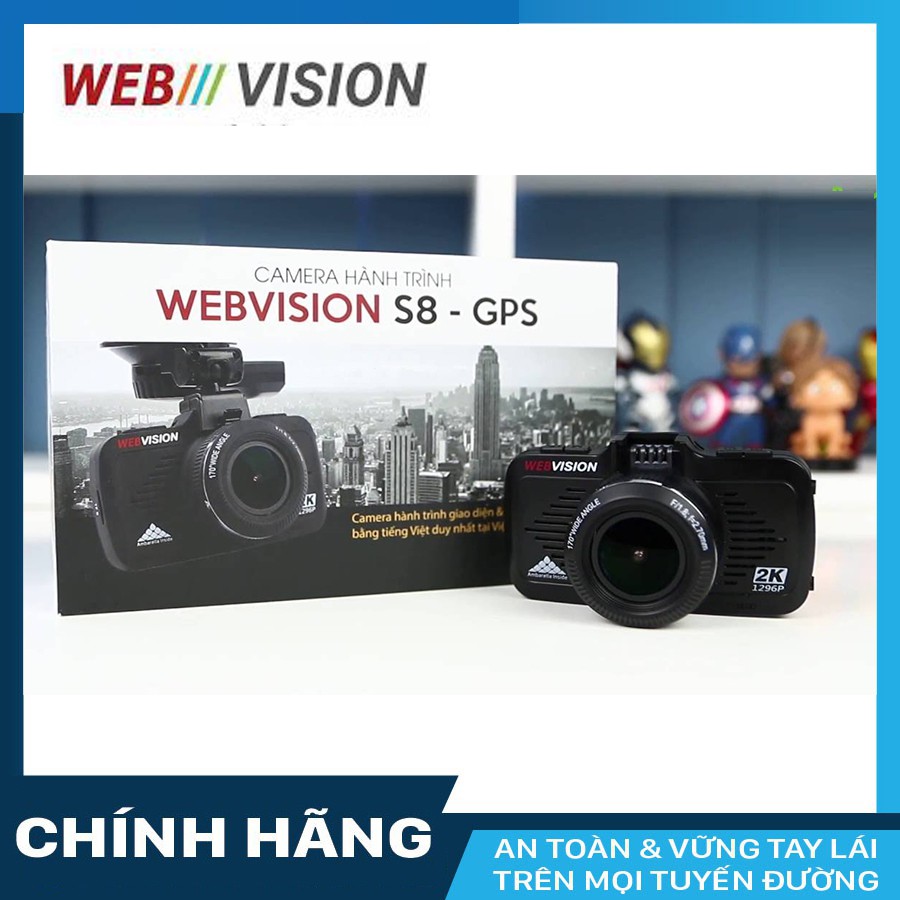 Camera hành trình Webvision S8 + thẻ nhớ 64GB