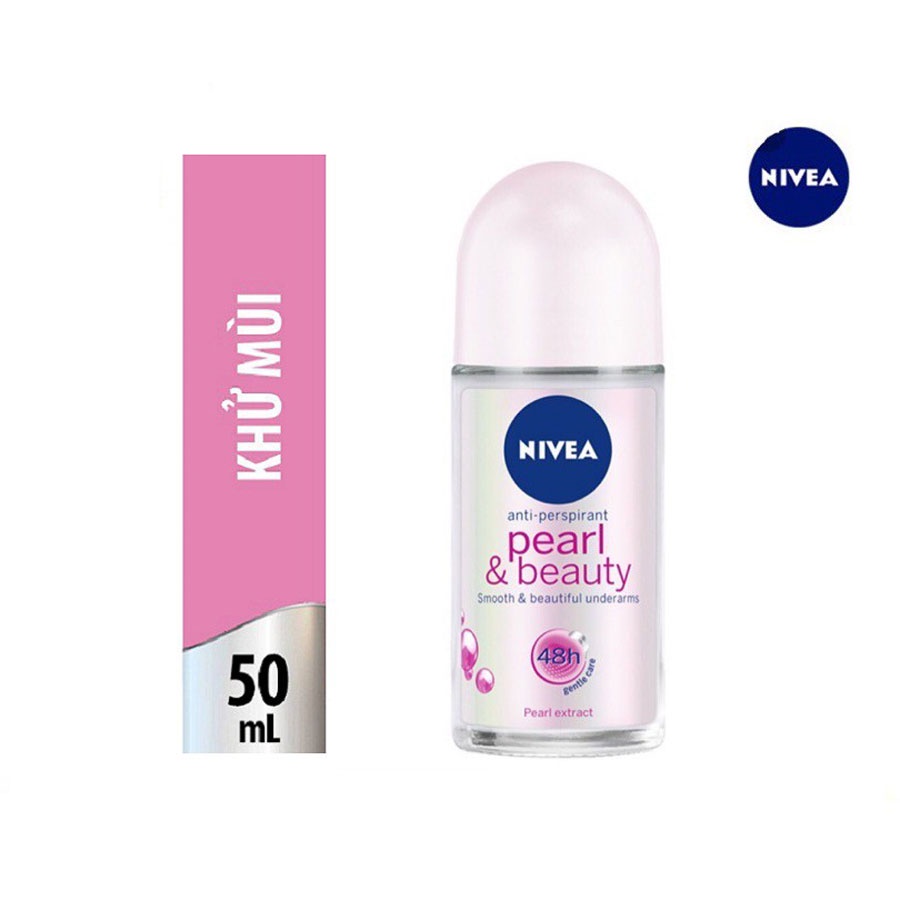 Lăn khử mùi Nivea Pearl & Beauty (chai 50ml)