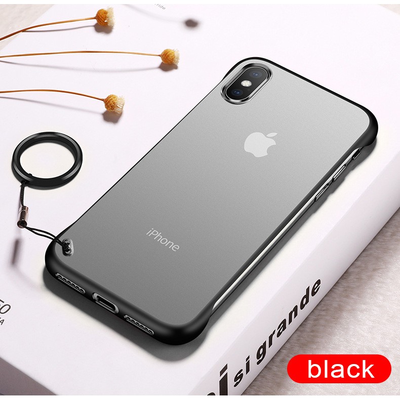 iPhone 12 Pro Max Ốp điện thoại siêu mỏng trong suốt không viền bảo vệ cho iPhone 12 11 Pro XS Max 7 8 Plus XR SE 2020 kèm dây nhẫn